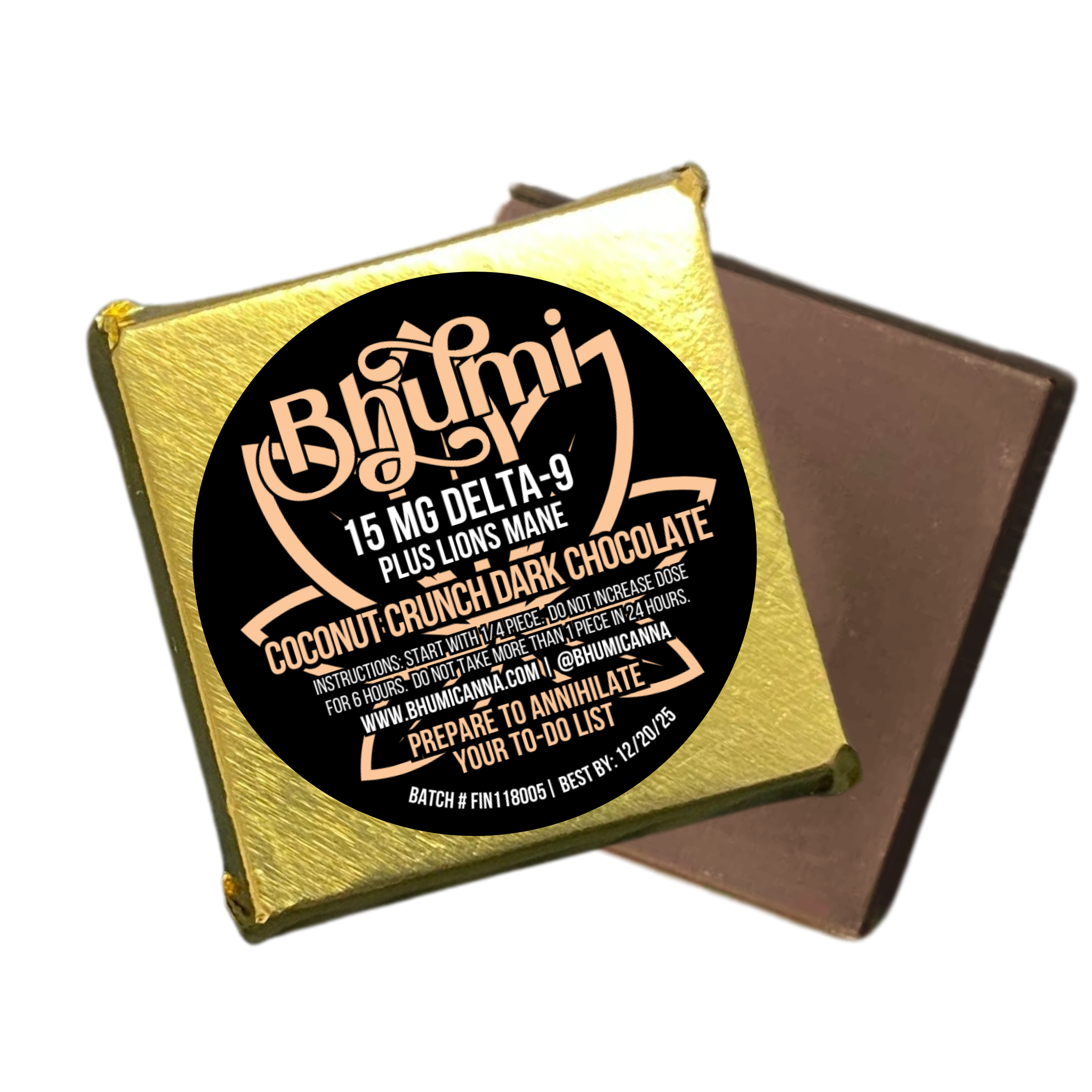 Energy Coconut Crunch Dark Chocolate Bites (15mg Delta 9 + 180mg