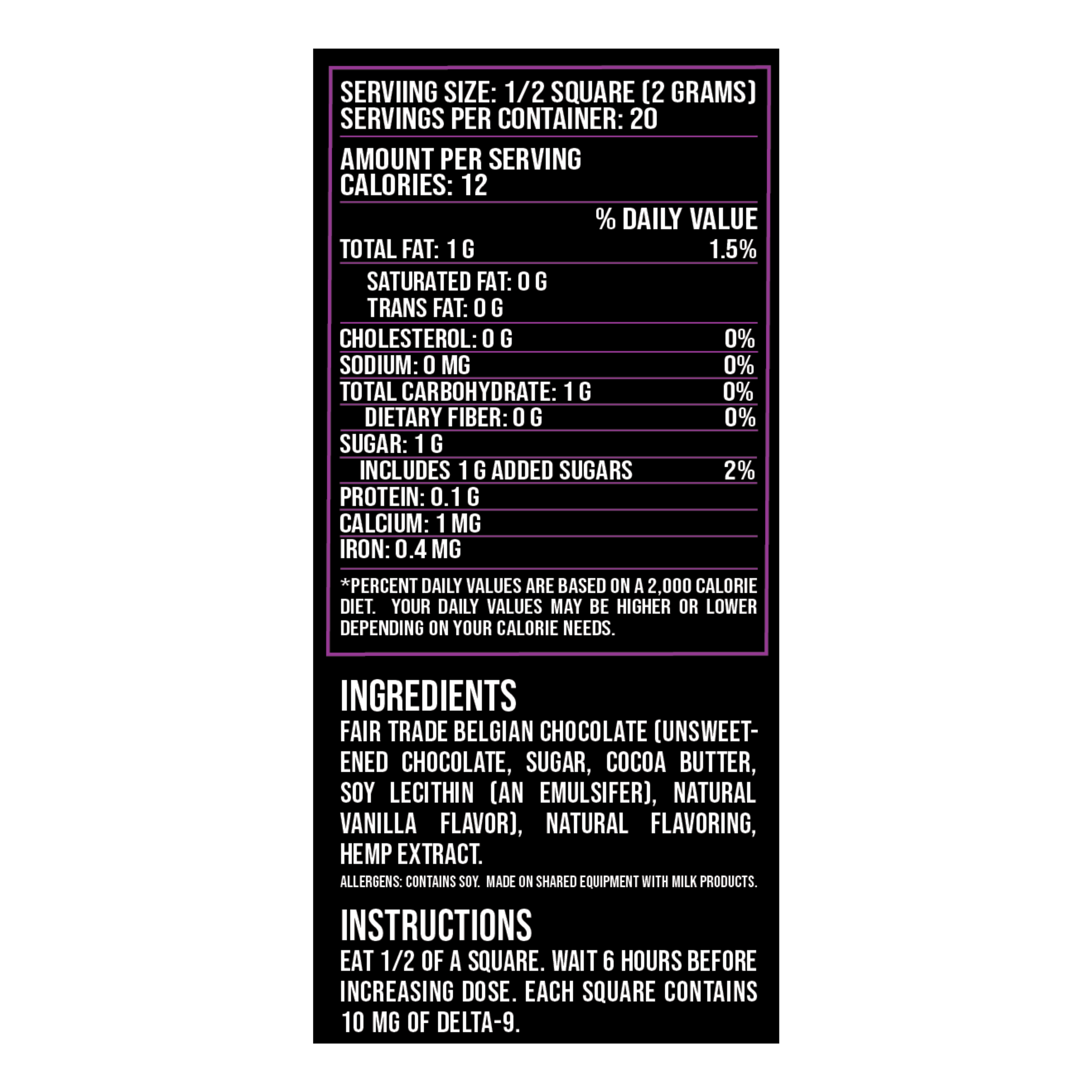 Passion Pomegranate Dark Chocolate Bites (15mg Delta 9) 8 pack