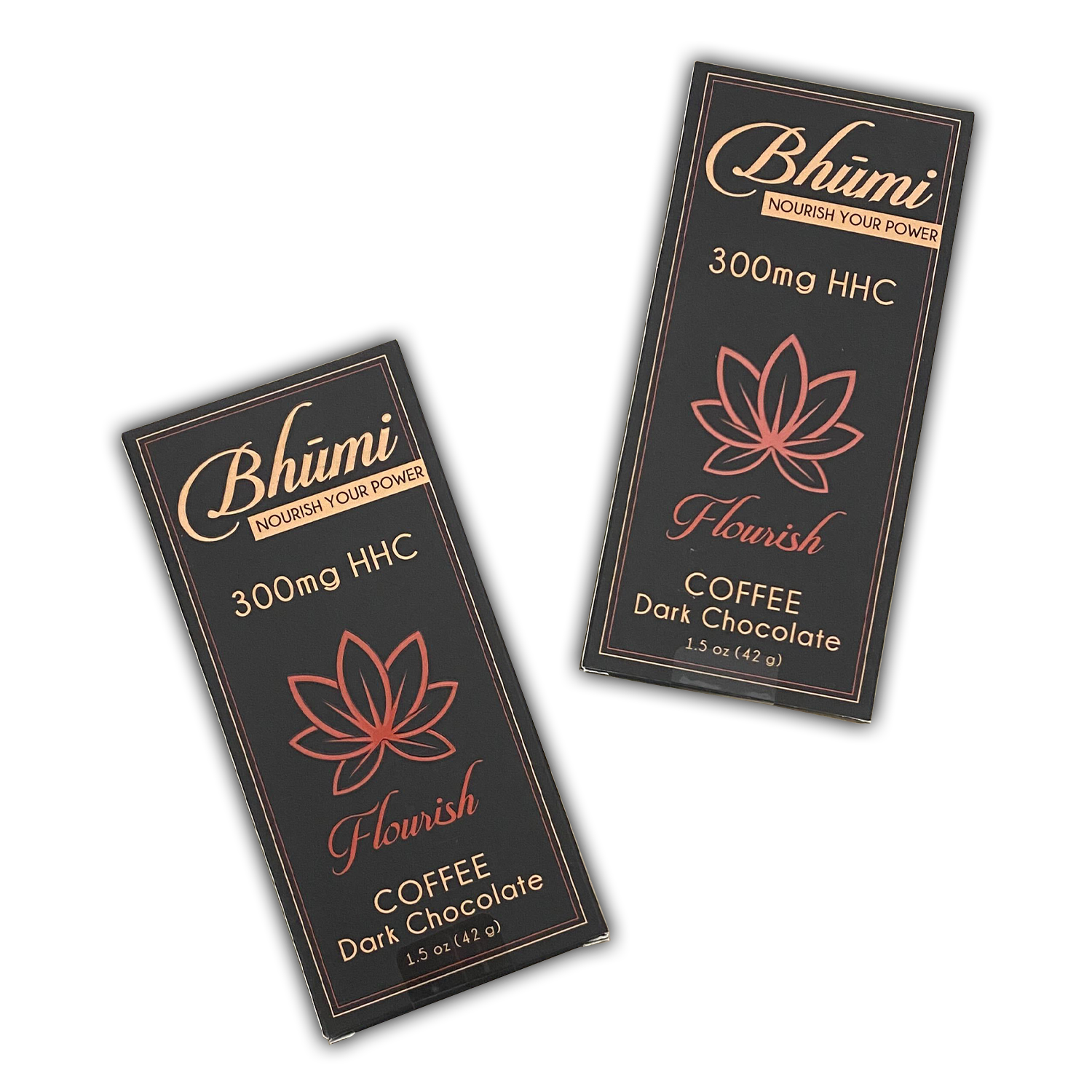 Coffee Dark Chocolate Bar (300mg) 2 pack Bhumi Retail