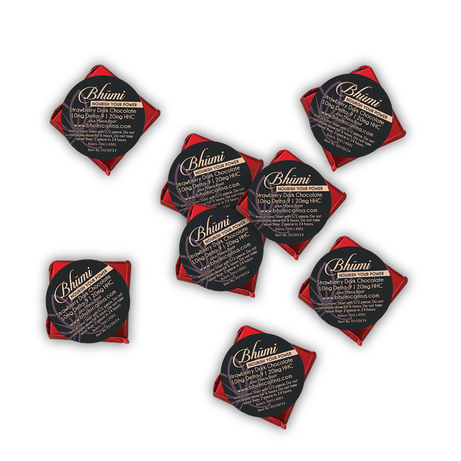 Strawberry Libido Dark Chocolate Mini (10mg D9 + 20mg HHC) 8 pack