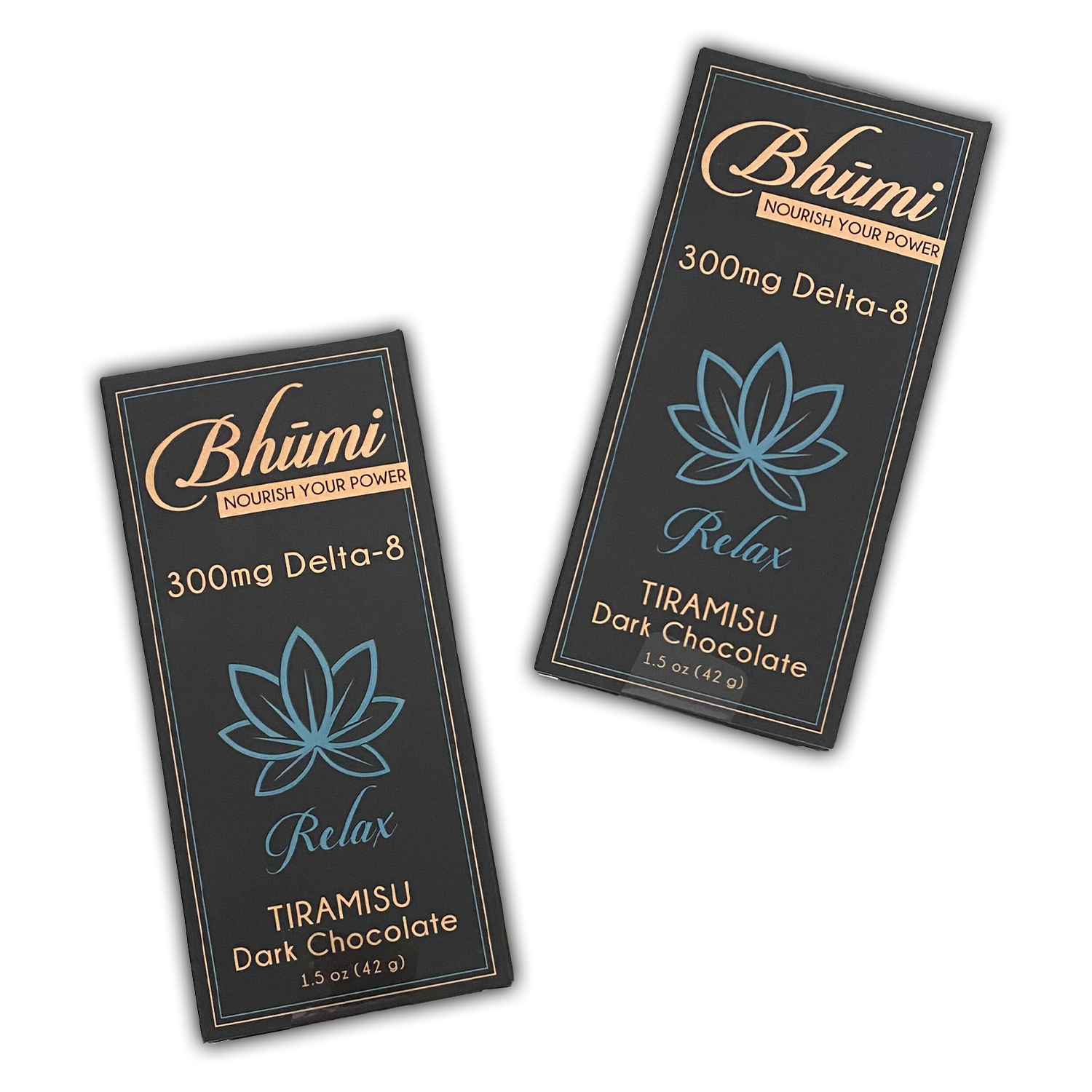 Tiramisu Dark Chocolate Bar 300mg D8 2 Pack Brevard Hemp Shop